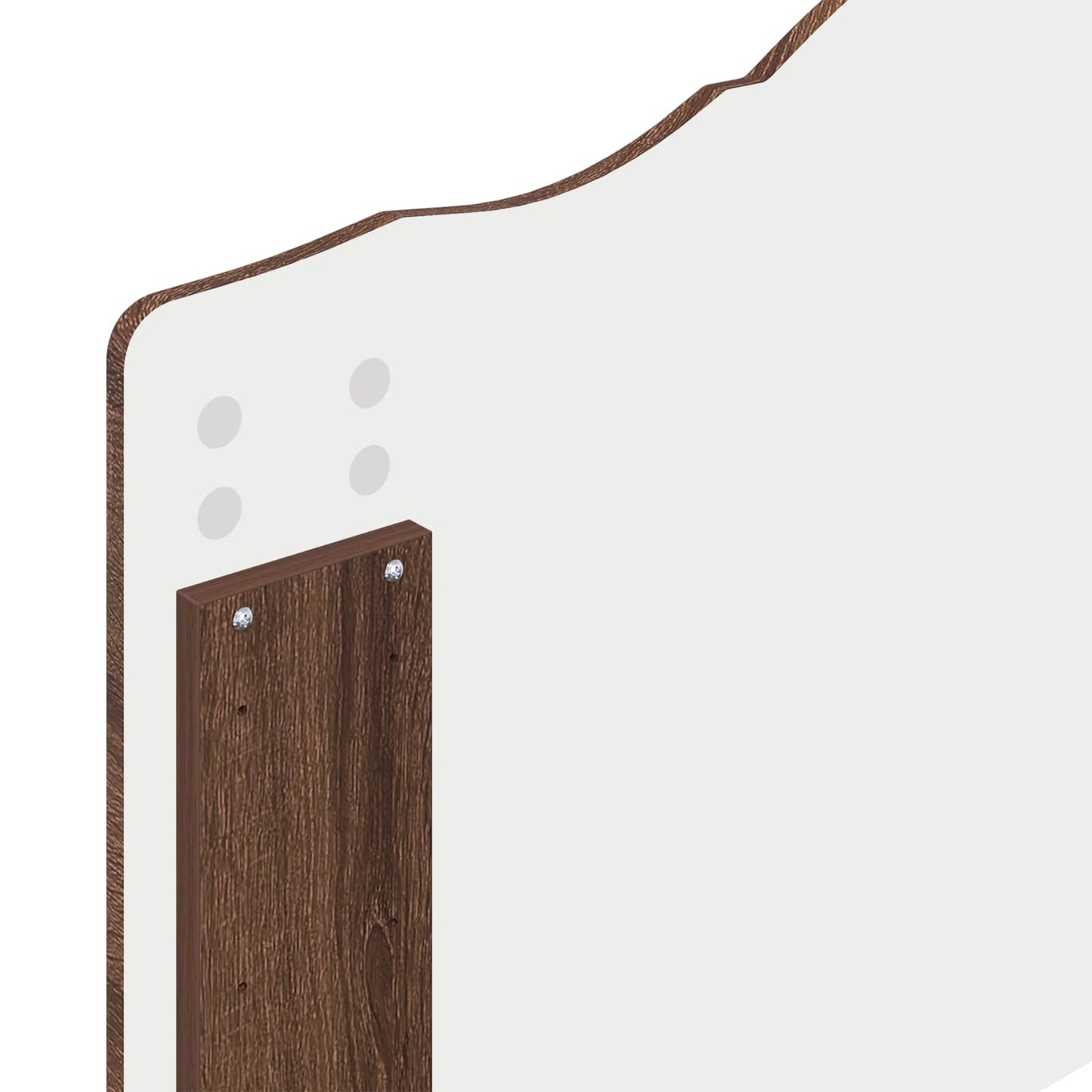 Bedframe met hoofdeinde Bruin Eiken 75 x 190 cm Bewerkt hout
