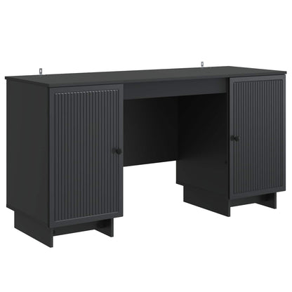 Bureau Zwart Bewerkt hout 142,5 x 50 x 75 cm