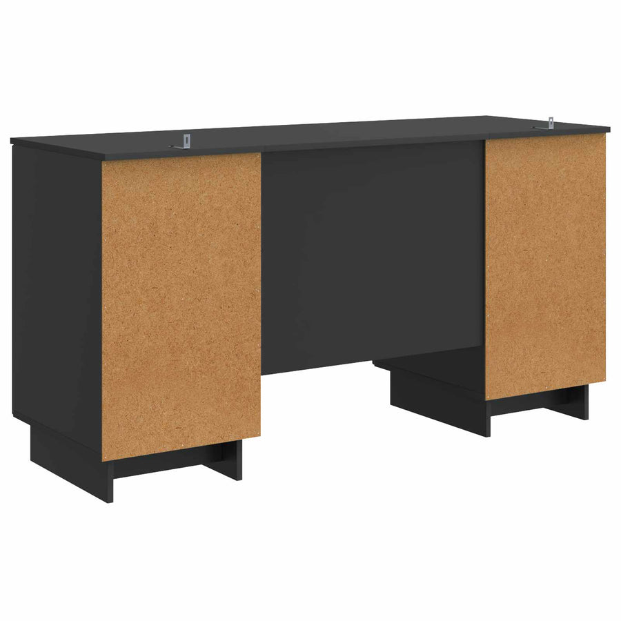 Bureau Zwart Bewerkt hout 142,5 x 50 x 75 cm