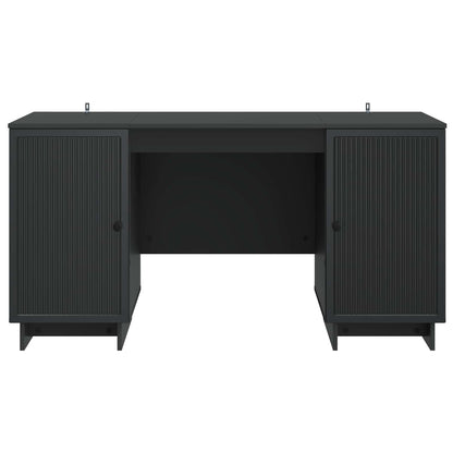 Bureau Zwart Bewerkt hout 142,5 x 50 x 75 cm