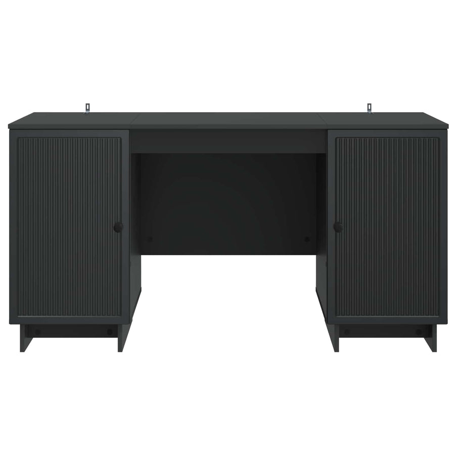 Bureau Zwart Bewerkt hout 142,5 x 50 x 75 cm