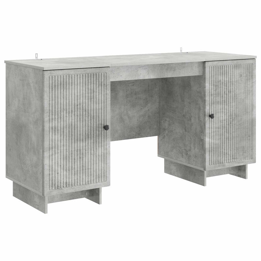 Bureau Betongrijs Bewerkt hout 142,5 x 50 x 75 cm