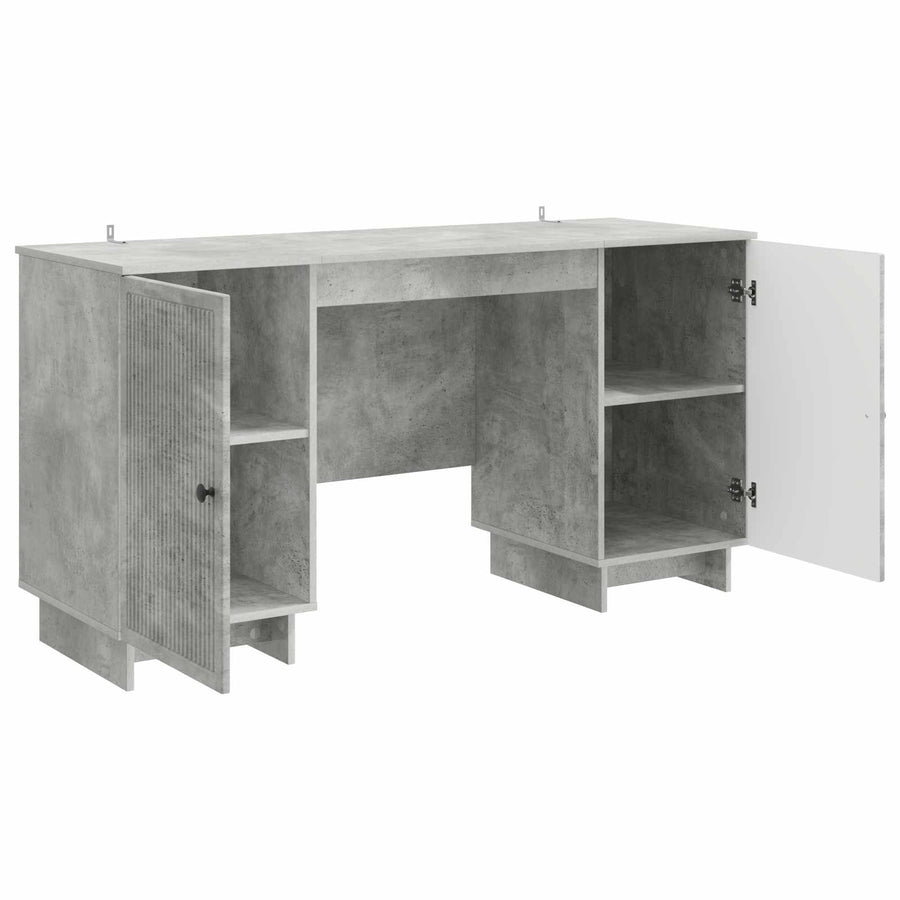 Bureau Betongrijs Bewerkt hout 142,5 x 50 x 75 cm