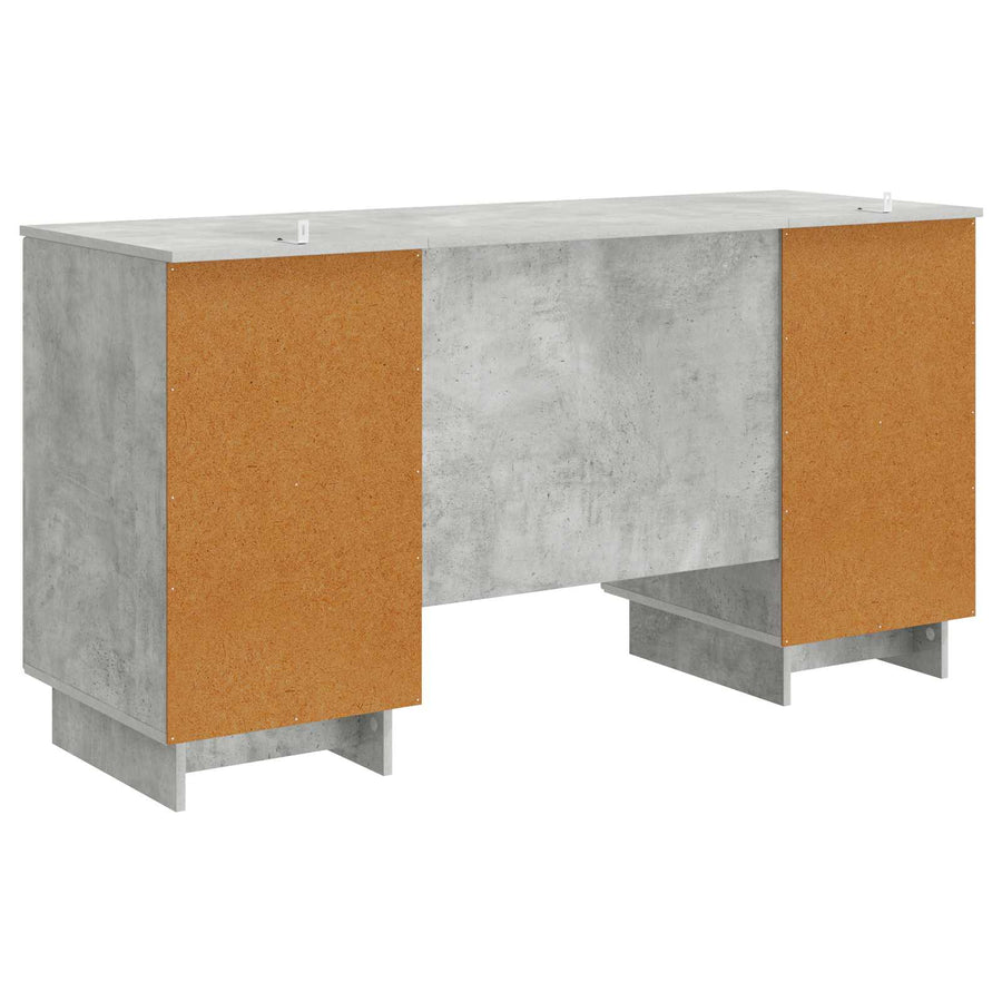 Bureau Betongrijs Bewerkt hout 142,5 x 50 x 75 cm
