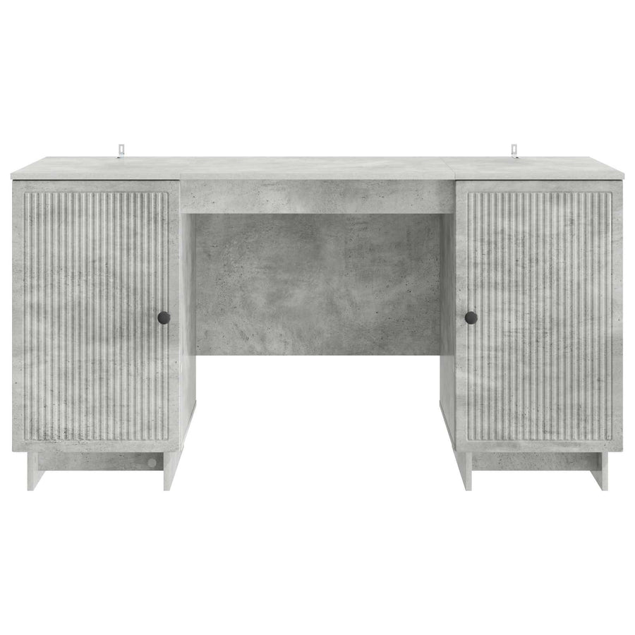 Bureau Betongrijs Bewerkt hout 142,5 x 50 x 75 cm