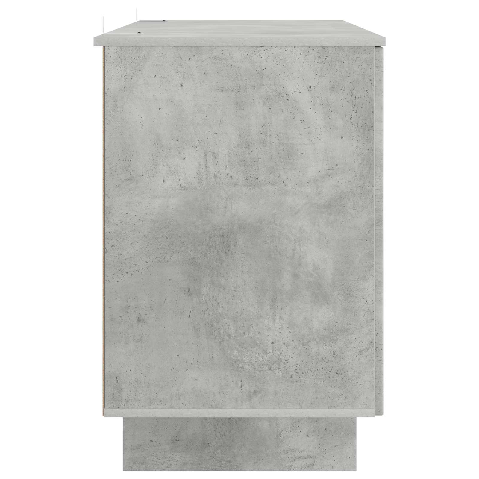 Bureau Betongrijs Bewerkt hout 142,5 x 50 x 75 cm