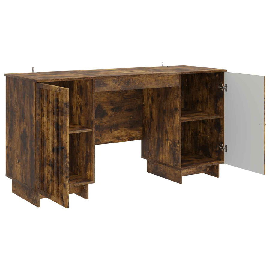 Bureau Gerookt eiken Bewerkt hout 142,5 x 50 x 75 cm