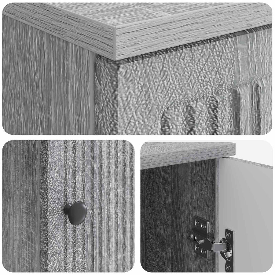 Bureau Grijs Sonoma Bewerkt hout 142,5 x 50 x 75 cm