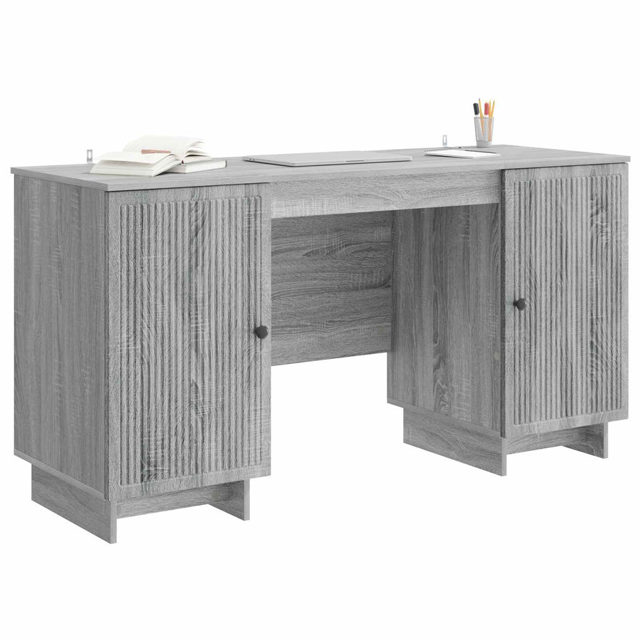 Bureau Grijs Sonoma Bewerkt hout 142,5 x 50 x 75 cm
