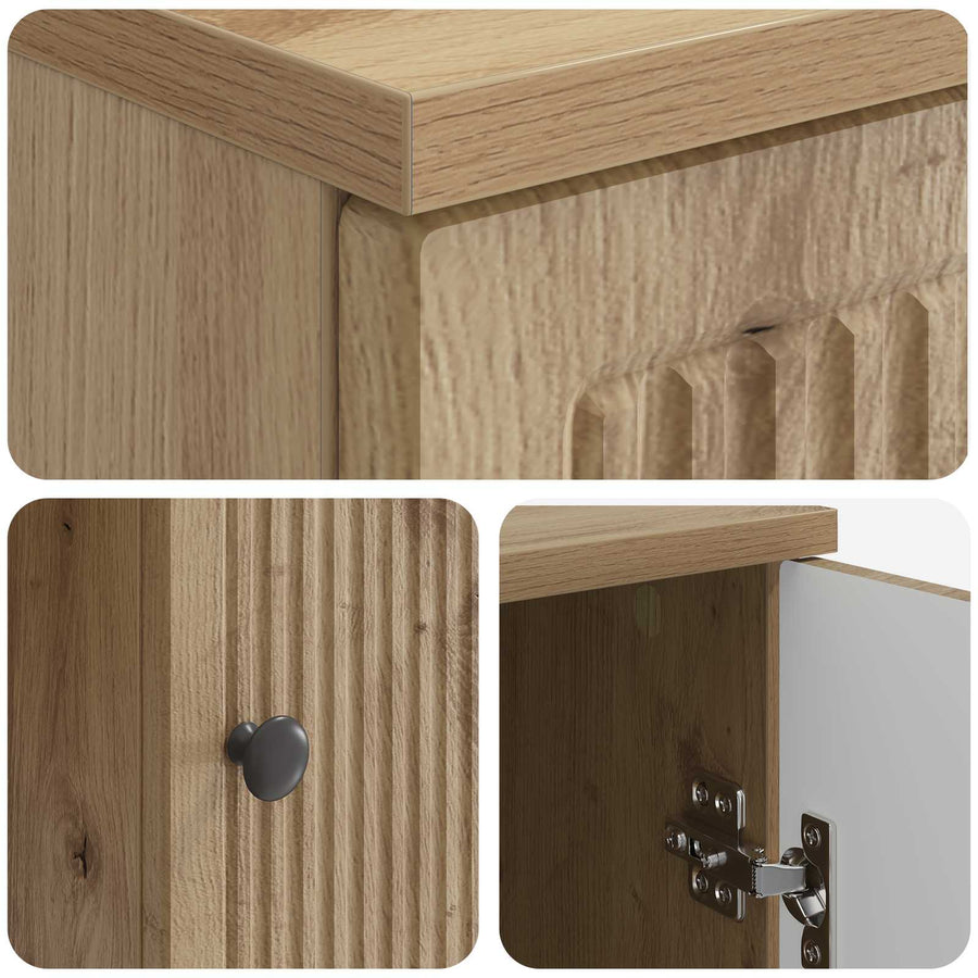 Bureau Artisanaal eiken Bewerkt hout 142,5 x 50 x 75 cm