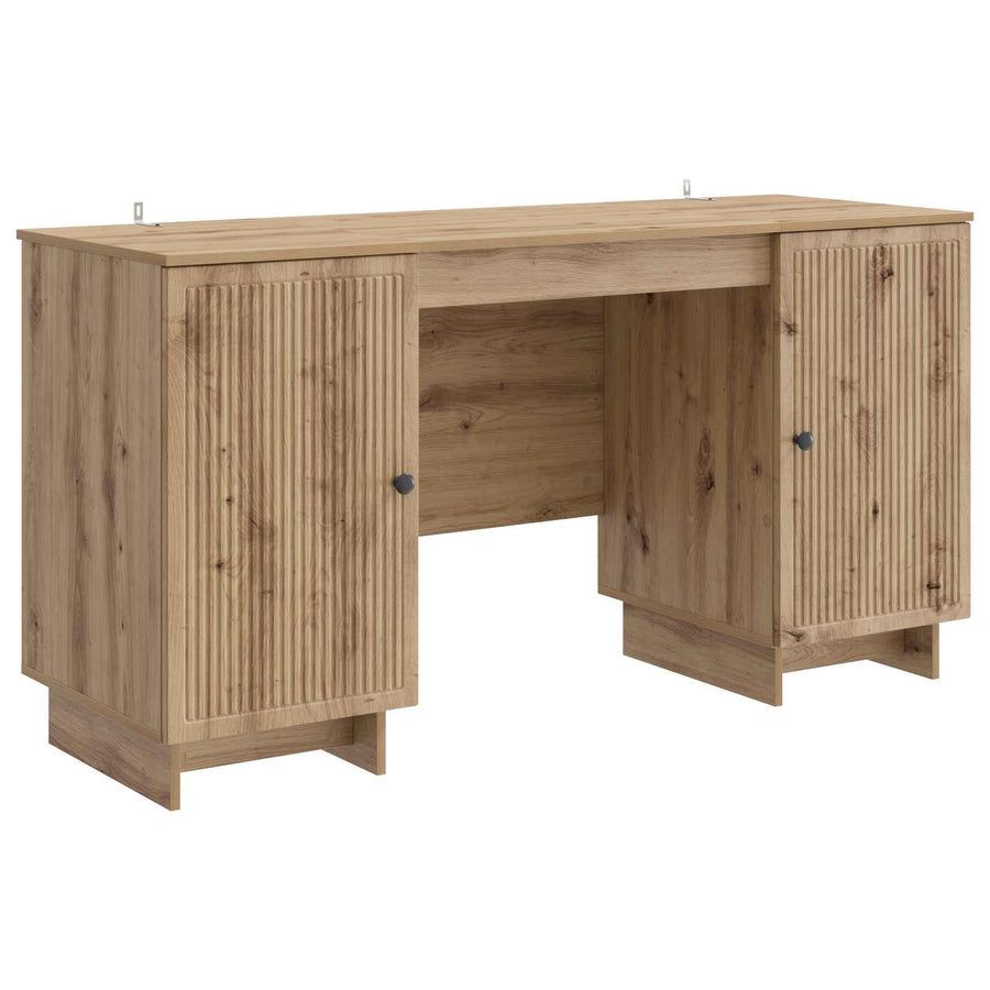 Bureau Artisanaal eiken Bewerkt hout 142,5 x 50 x 75 cm