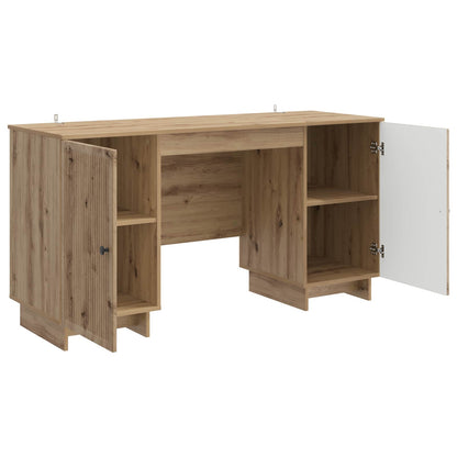 Bureau Artisanaal eiken Bewerkt hout 142,5 x 50 x 75 cm