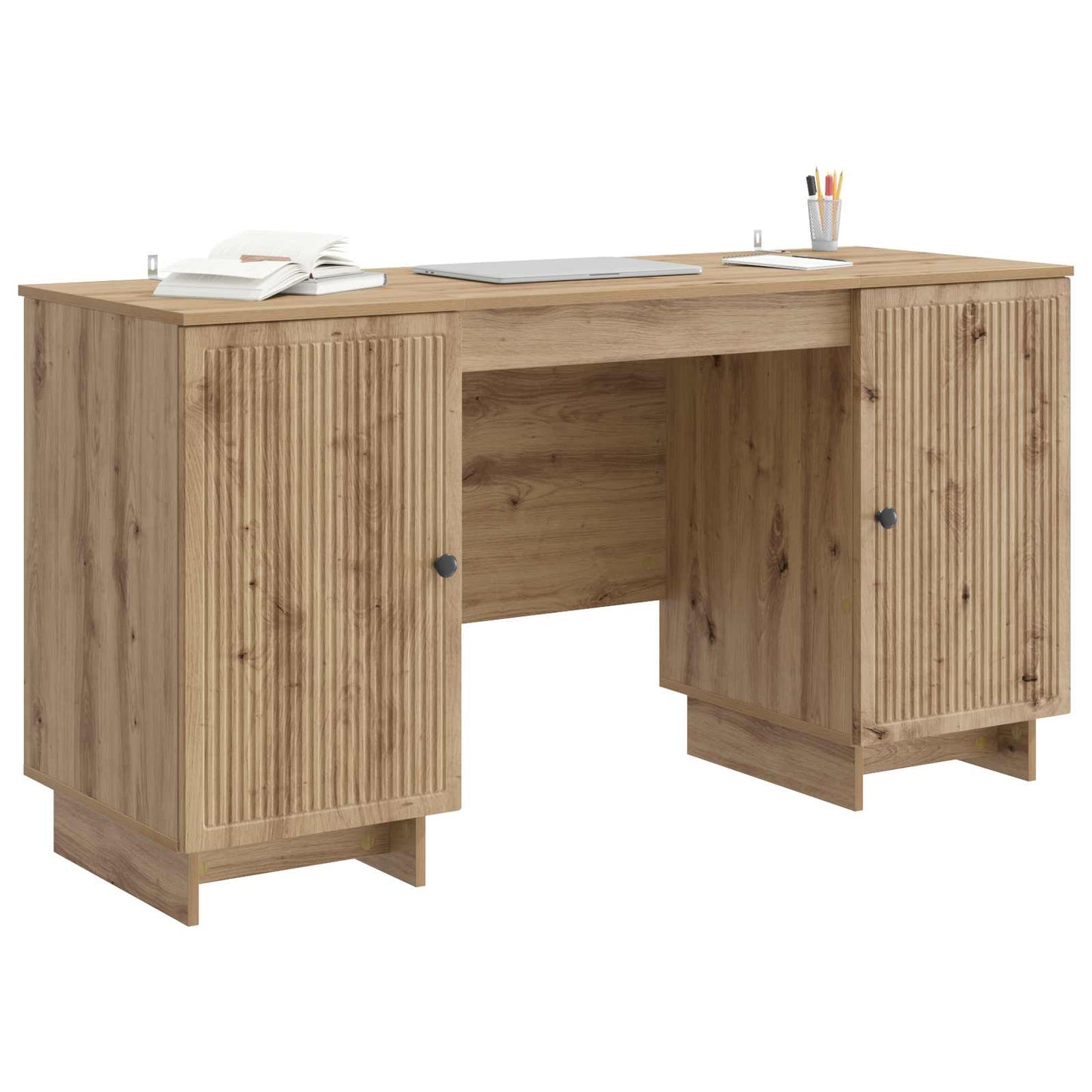 Bureau Artisanaal eiken Bewerkt hout 142,5 x 50 x 75 cm