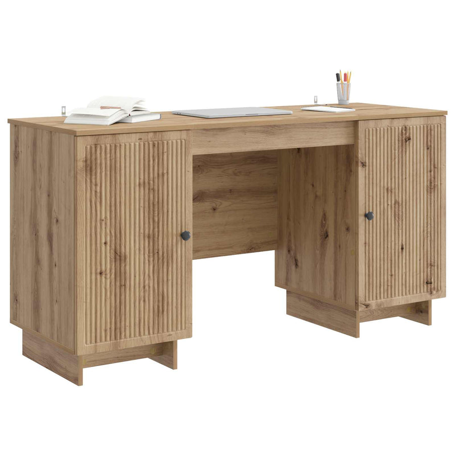 Bureau Artisanaal eiken Bewerkt hout 142,5 x 50 x 75 cm
