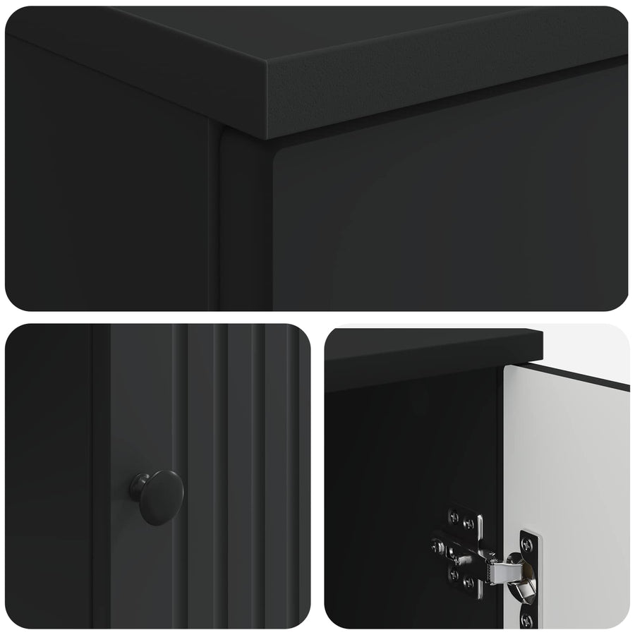 Bureau met plank Zwart 142,5 x 50 x 75 cm Bewerkt hout