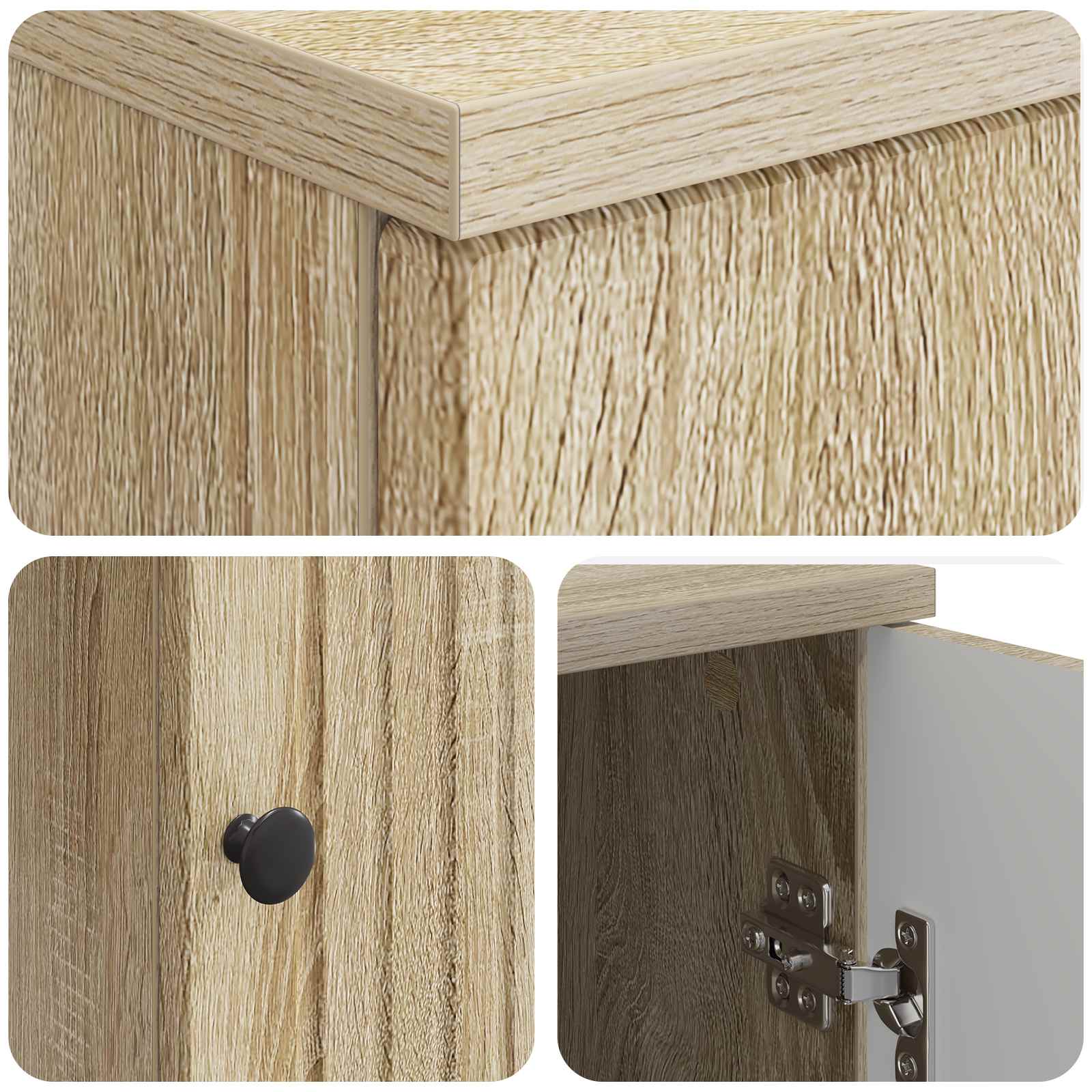 Bureau met plank Sonoma 142,5 x 50 x 75 cm Bewerkt hout