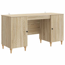 Bureau met plank Sonoma 142,5 x 50 x 75 cm Bewerkt hout