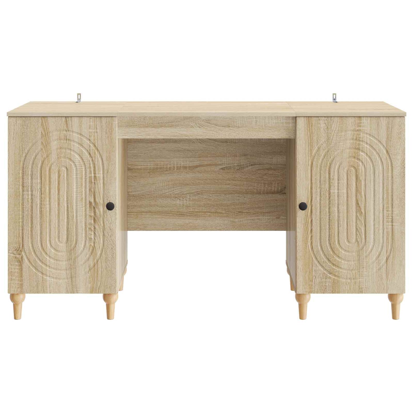 Bureau met plank Sonoma 142,5 x 50 x 75 cm Bewerkt hout