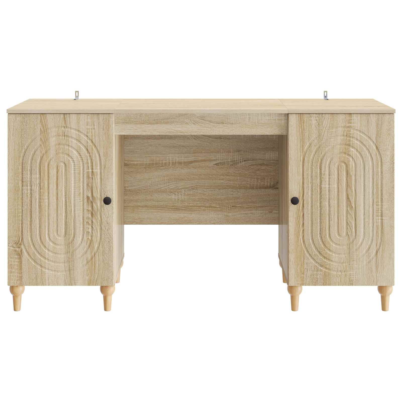 Bureau met plank Sonoma 142,5 x 50 x 75 cm Bewerkt hout