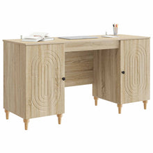 Bureau met plank Sonoma 142,5 x 50 x 75 cm Bewerkt hout
