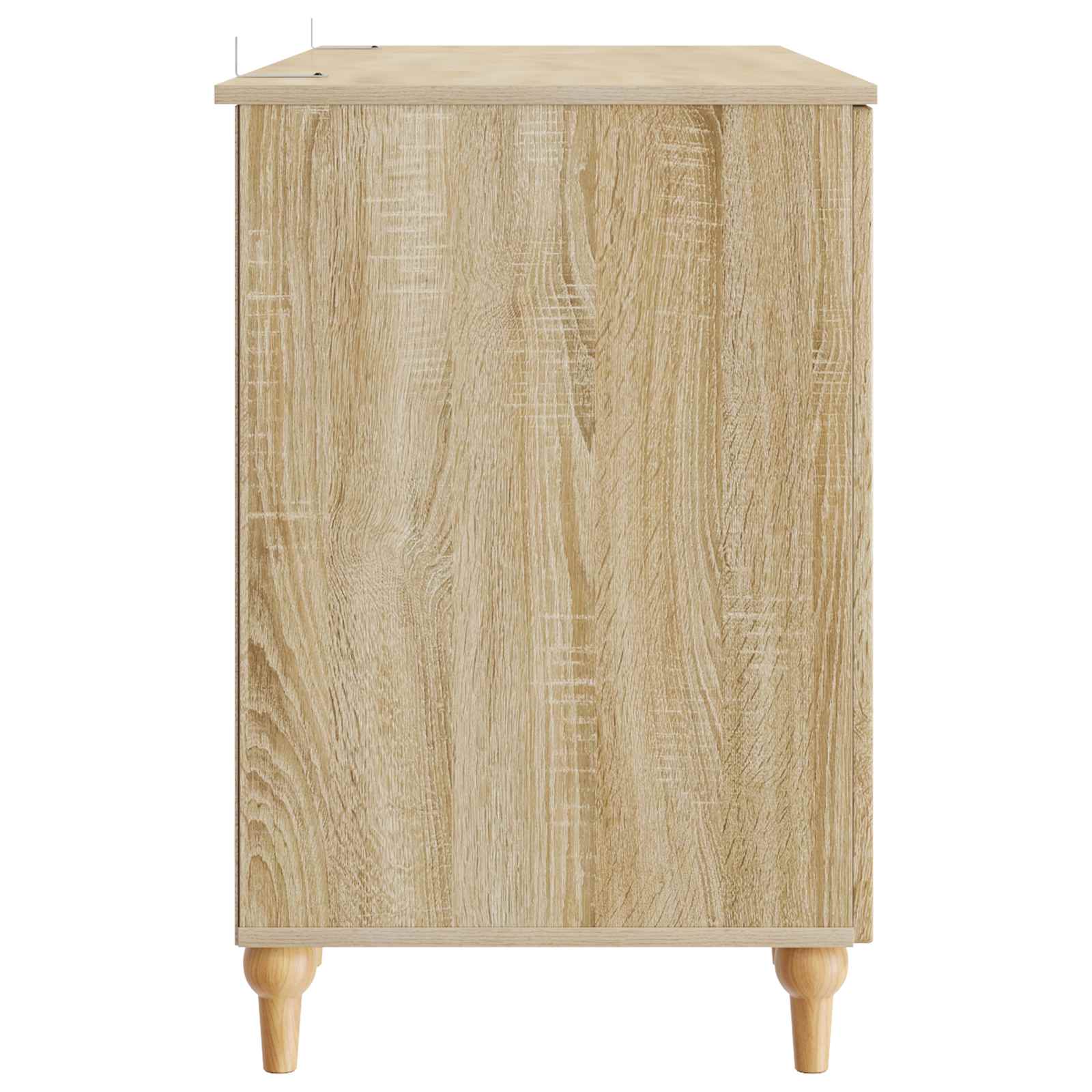 Bureau met plank Sonoma 142,5 x 50 x 75 cm Bewerkt hout