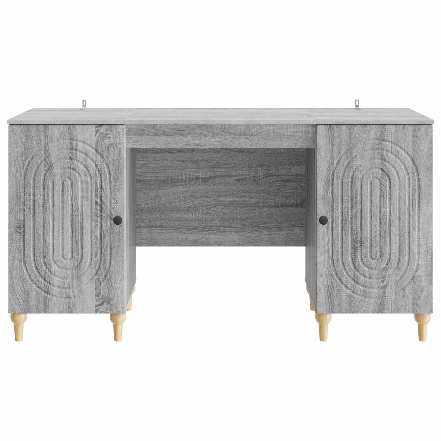 Bureau met plank Grijs sonoma 142,5 x 50 x 75 cm Bewerkt hout