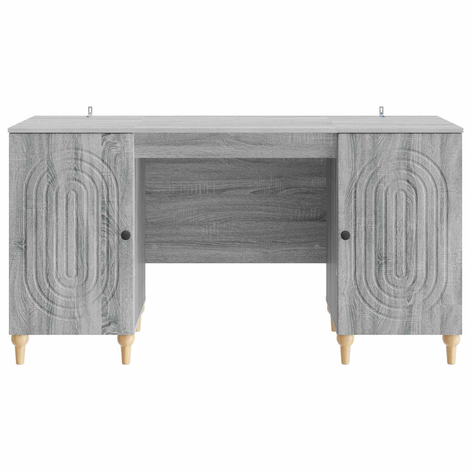 Bureau met plank Grijs sonoma 142,5 x 50 x 75 cm Bewerkt hout