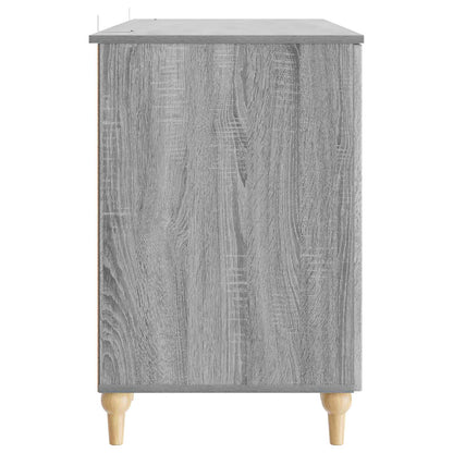 Bureau met plank Grijs sonoma 142,5 x 50 x 75 cm Bewerkt hout