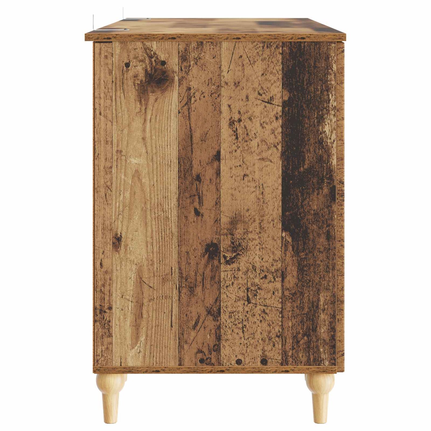 Bureau met plank Oud hout 142,5 x 50 x 75 cm Bewerkt hout