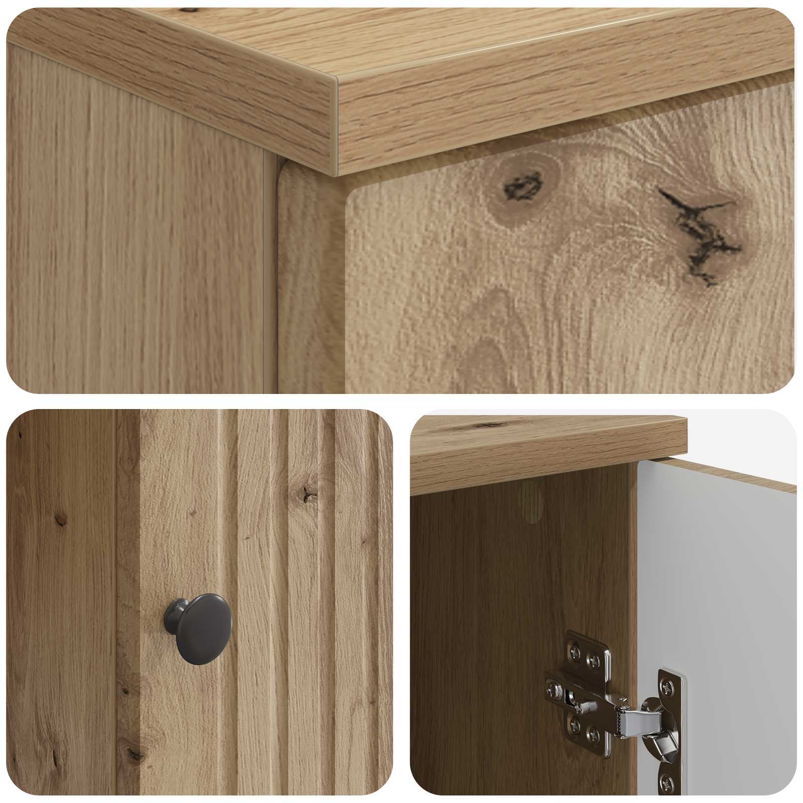 Bureau Artisanaal eiken 142,5 x 50 x 75 cm Bewerkt hout