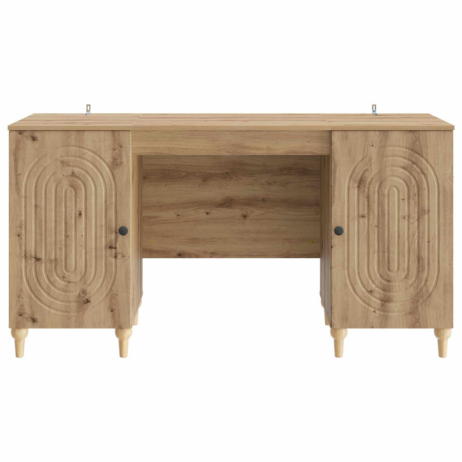 Bureau Artisanaal eiken 142,5 x 50 x 75 cm Bewerkt hout