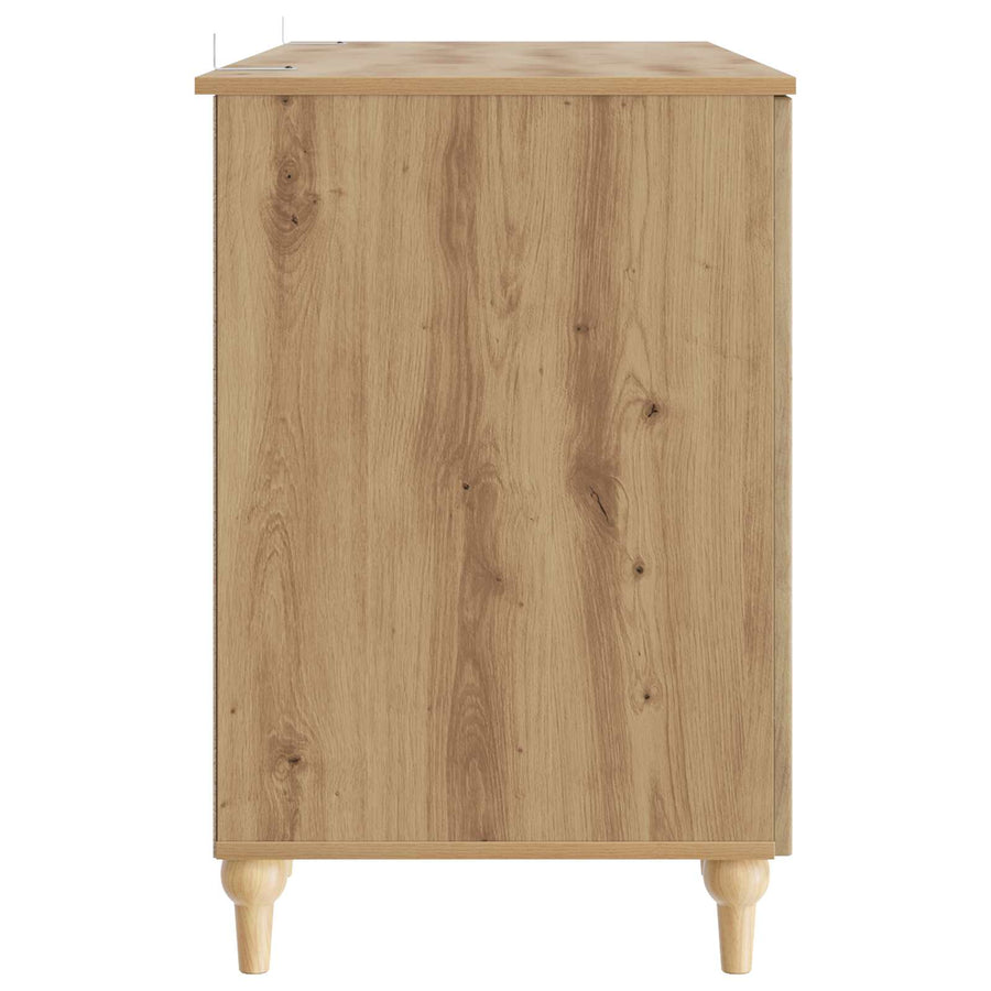 Bureau Artisanaal eiken 142,5 x 50 x 75 cm Bewerkt hout