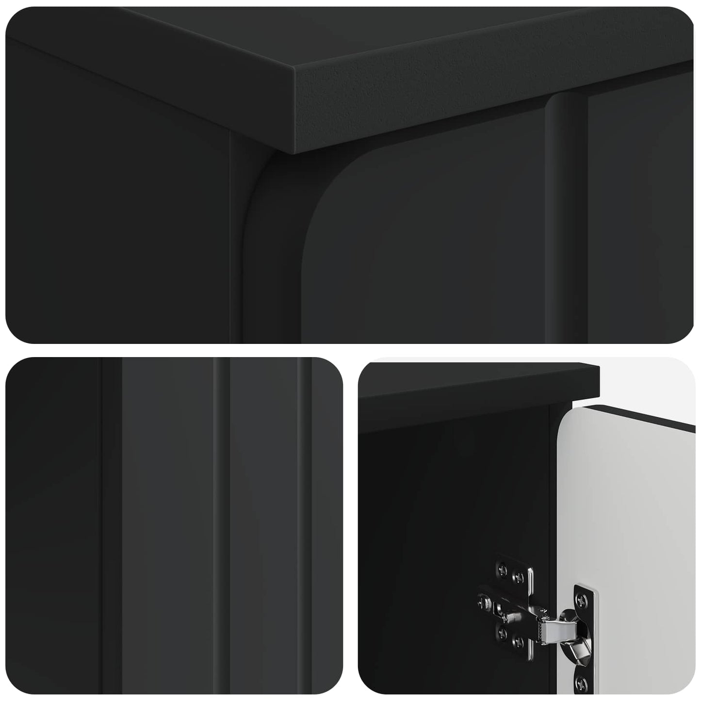Bureau met plank Zwart 142,5 x 50 x 75 cm Bewerkt hout
