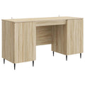 Bureau Sonoma eiken 142,5x50x75 cm bewerkt hout