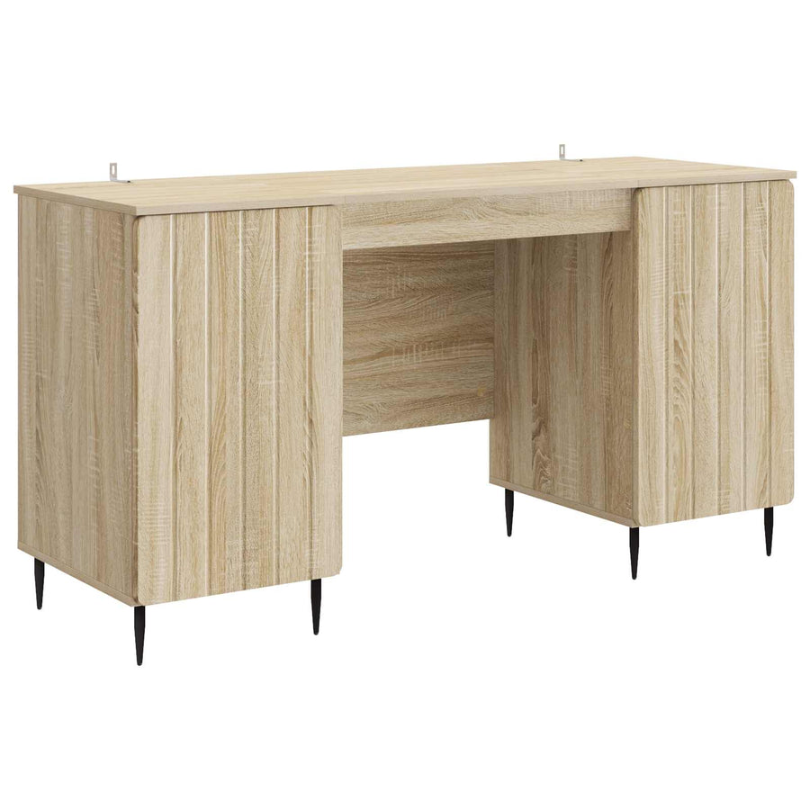 Bureau met plank Sonoma Eiken 142,5 x 50 x 75 cm Bewerkt hout