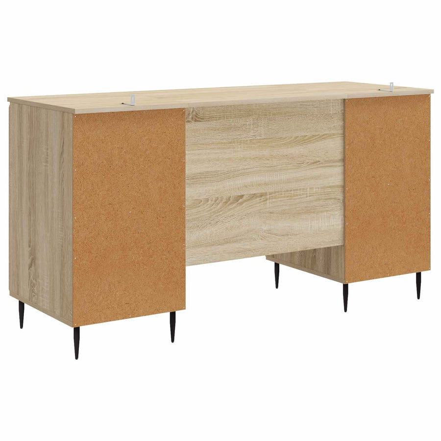 Bureau met plank Sonoma Eiken 142,5 x 50 x 75 cm Bewerkt hout