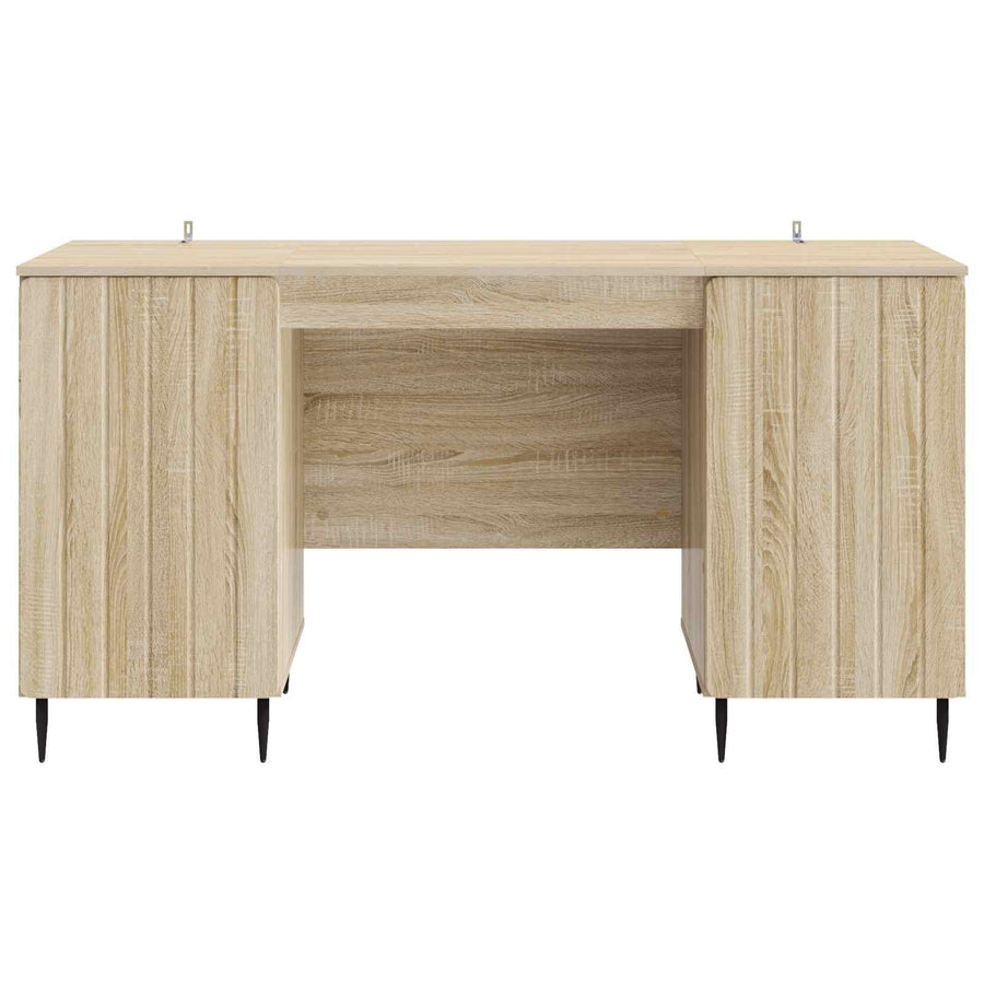 Bureau met plank Sonoma Eiken 142,5 x 50 x 75 cm Bewerkt hout