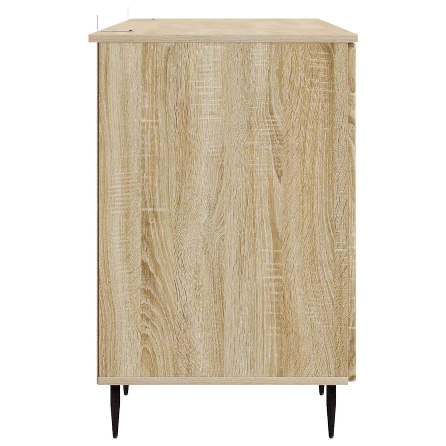 Bureau met plank Sonoma Eiken 142,5 x 50 x 75 cm Bewerkt hout