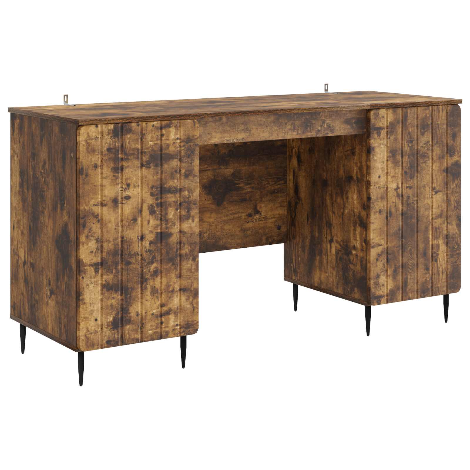 Bureau met plank Gerookt eiken 142,5 x 50 x 75 cm Bewerkt hout