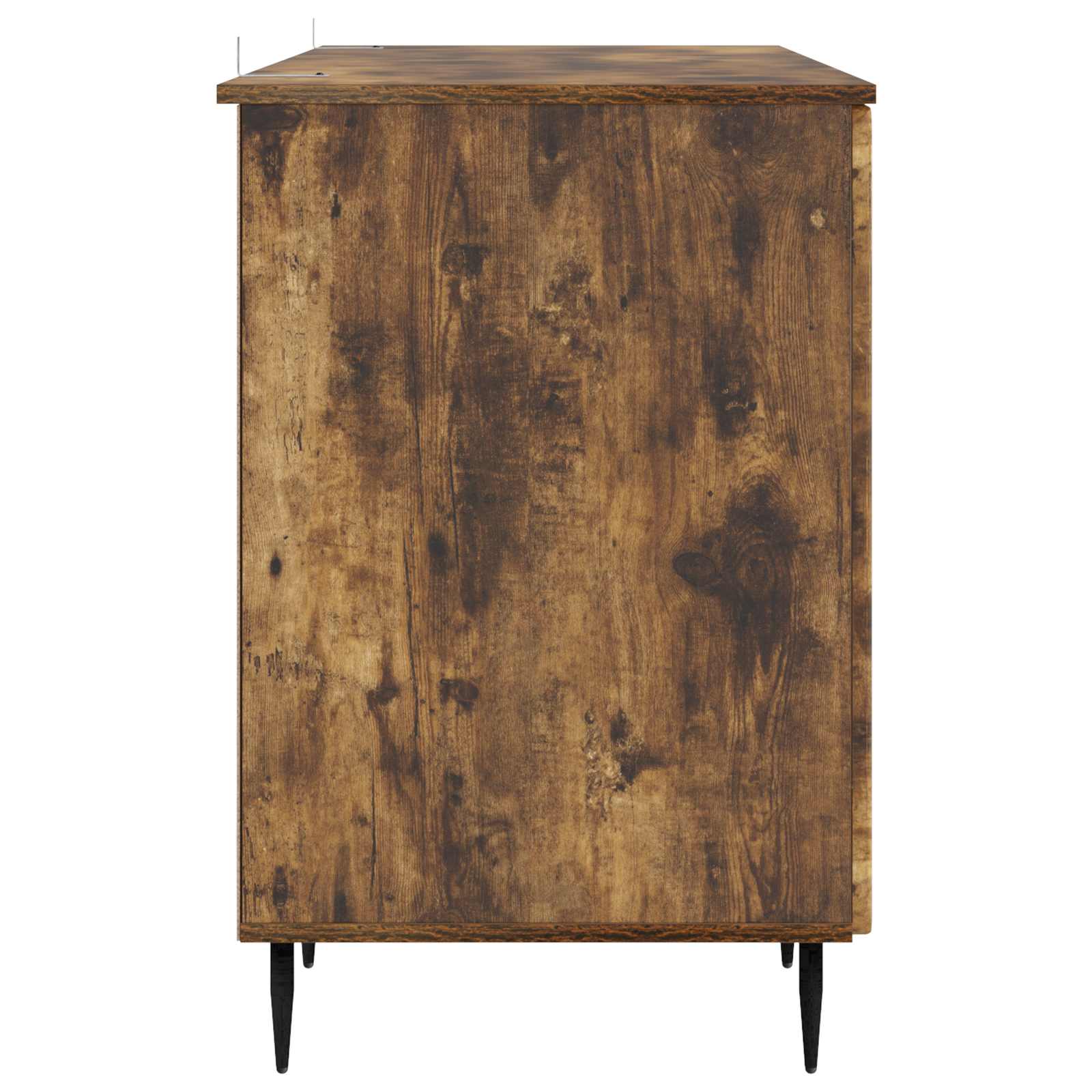 Bureau met plank Gerookt eiken 142,5 x 50 x 75 cm Bewerkt hout
