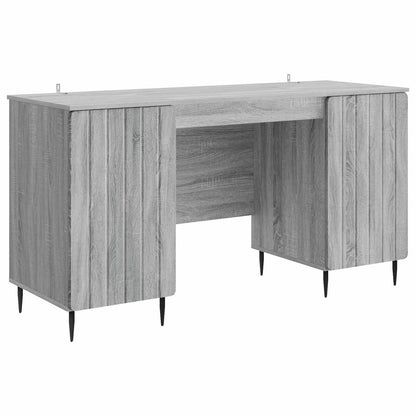 Bureau met plank Grijs sonoma 142,5 x 50 x 75 cm Bewerkt hout