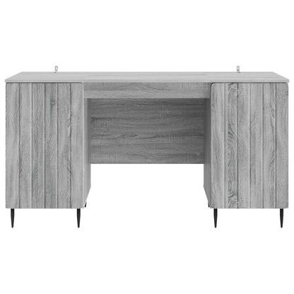 Bureau met plank Grijs sonoma 142,5 x 50 x 75 cm Bewerkt hout