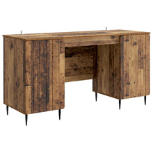 Bureau met plank Oud hout 142,5 x 50 x 75 cm Bewerkt hout