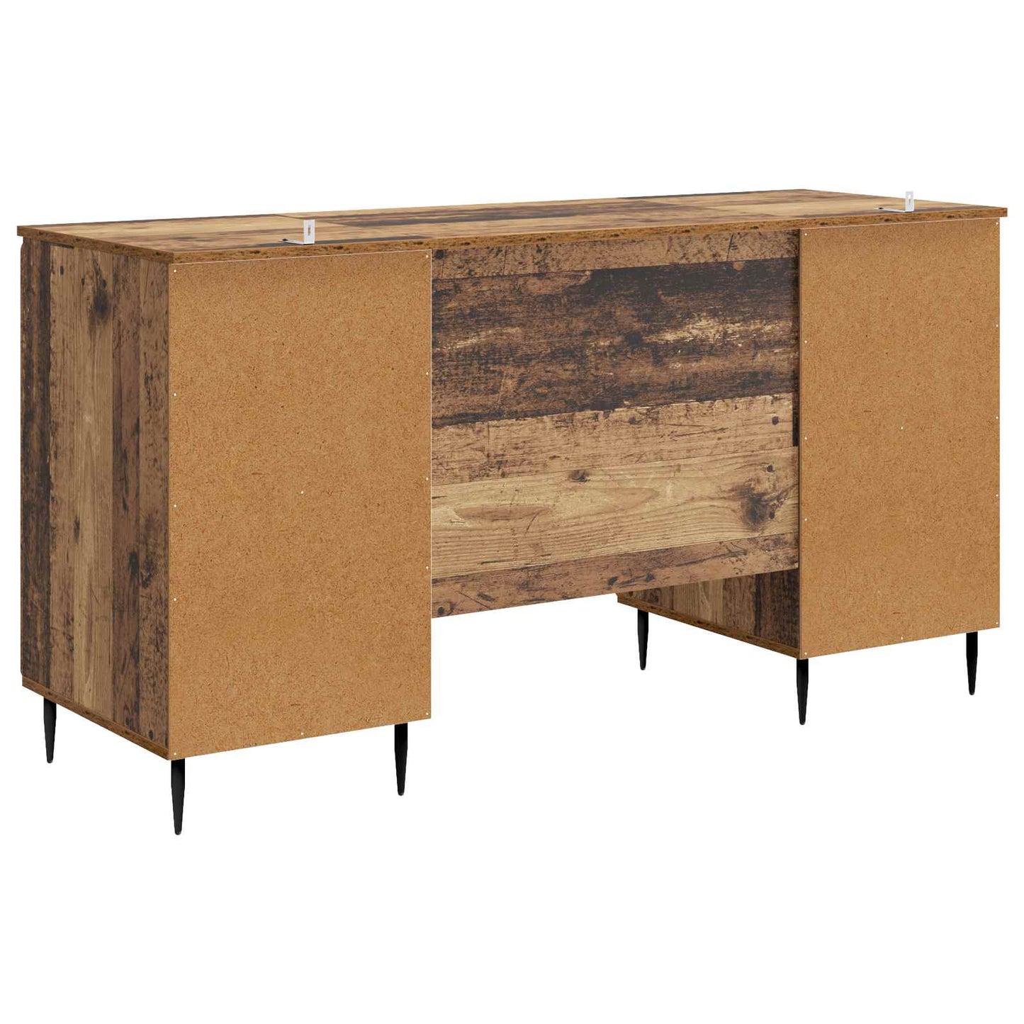 Bureau met plank Oud hout 142,5 x 50 x 75 cm Bewerkt hout