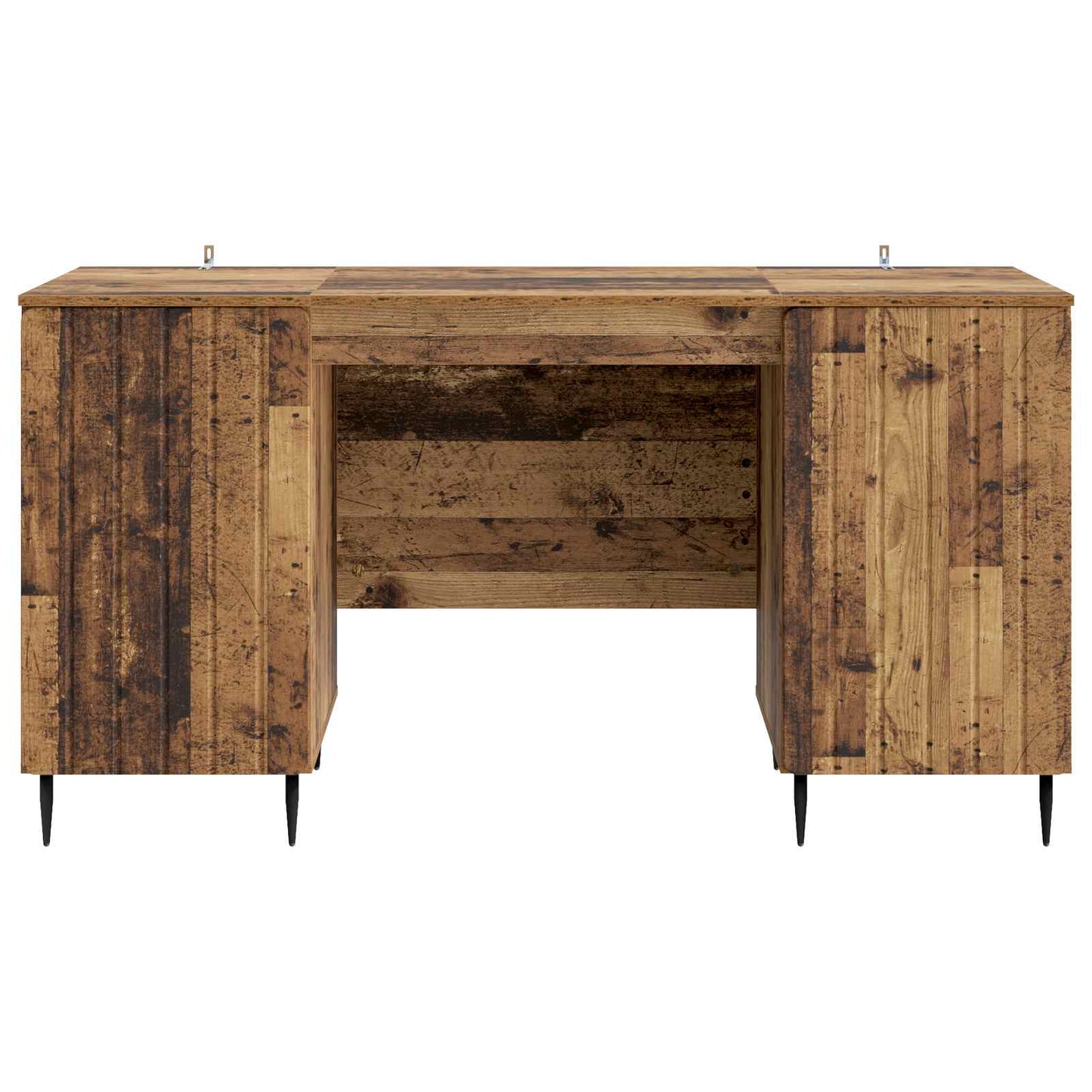Bureau met plank Oud hout 142,5 x 50 x 75 cm Bewerkt hout