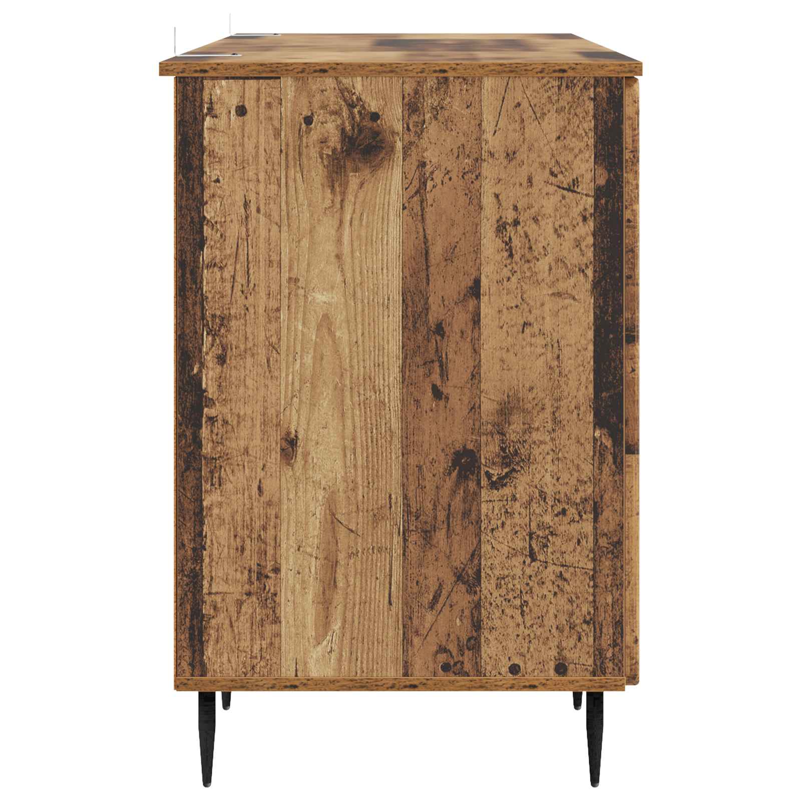 Bureau met plank Oud hout 142,5 x 50 x 75 cm Bewerkt hout