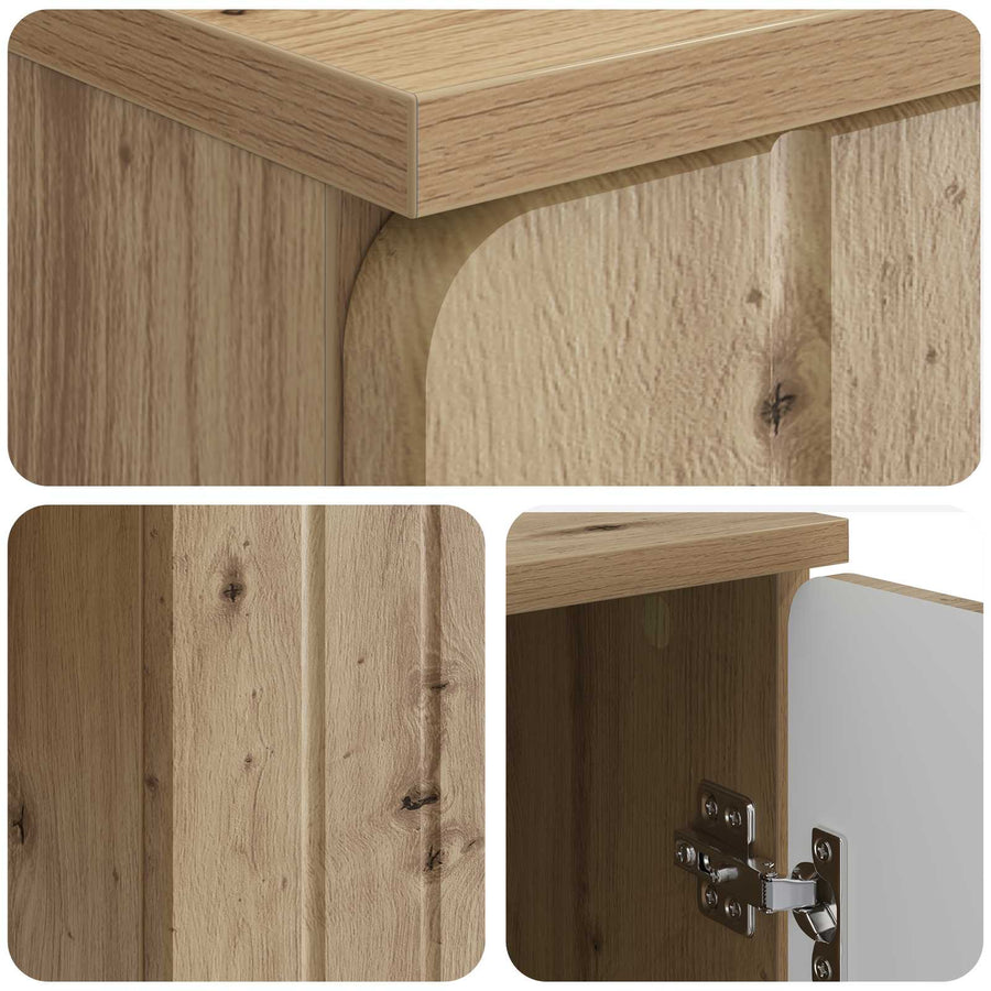 Bureau Artisanaal eiken 142,5 x 50 x 75 cm Bewerkt hout