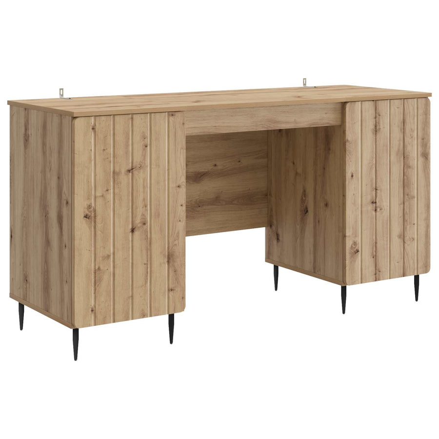 Bureau Artisanaal eiken 142,5 x 50 x 75 cm Bewerkt hout