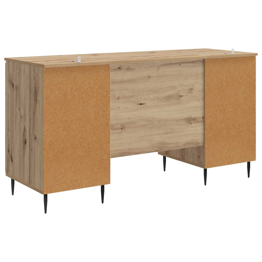Bureau Artisanaal eiken 142,5 x 50 x 75 cm Bewerkt hout