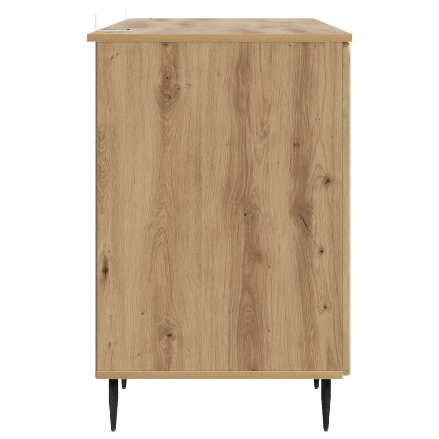 Bureau Artisanaal eiken 142,5 x 50 x 75 cm Bewerkt hout